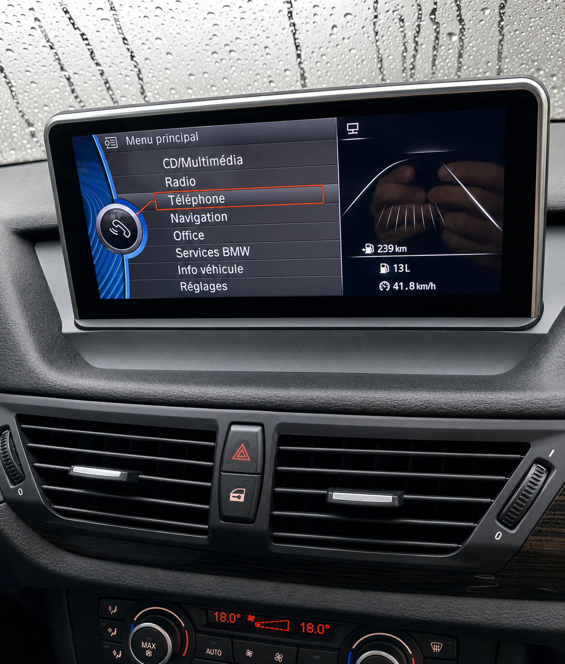 Écran CarPlay/Android BMW X1 E84 (2009-2015) — Écran HD tactile sans fil
