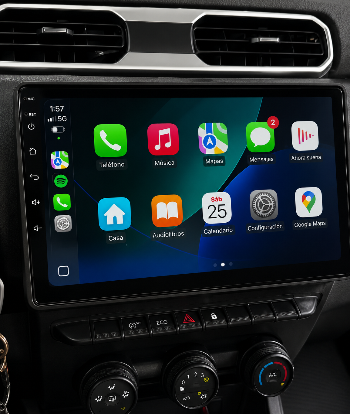 Écran CarPlay/Android Dacia Duster (2020-2023) — Écran HD tactile sans fil