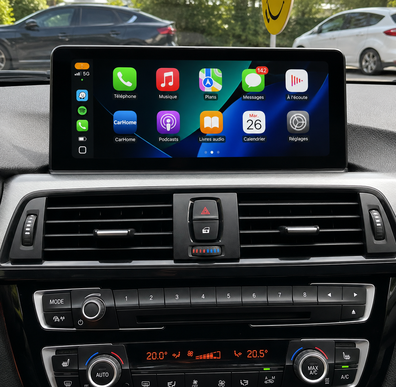 Écran CarPlay/Android BMW Serie 3/Serie 4 F30/F31/F32/F33/F34/F36(2011-2020) — Écran HD tactile sans fil