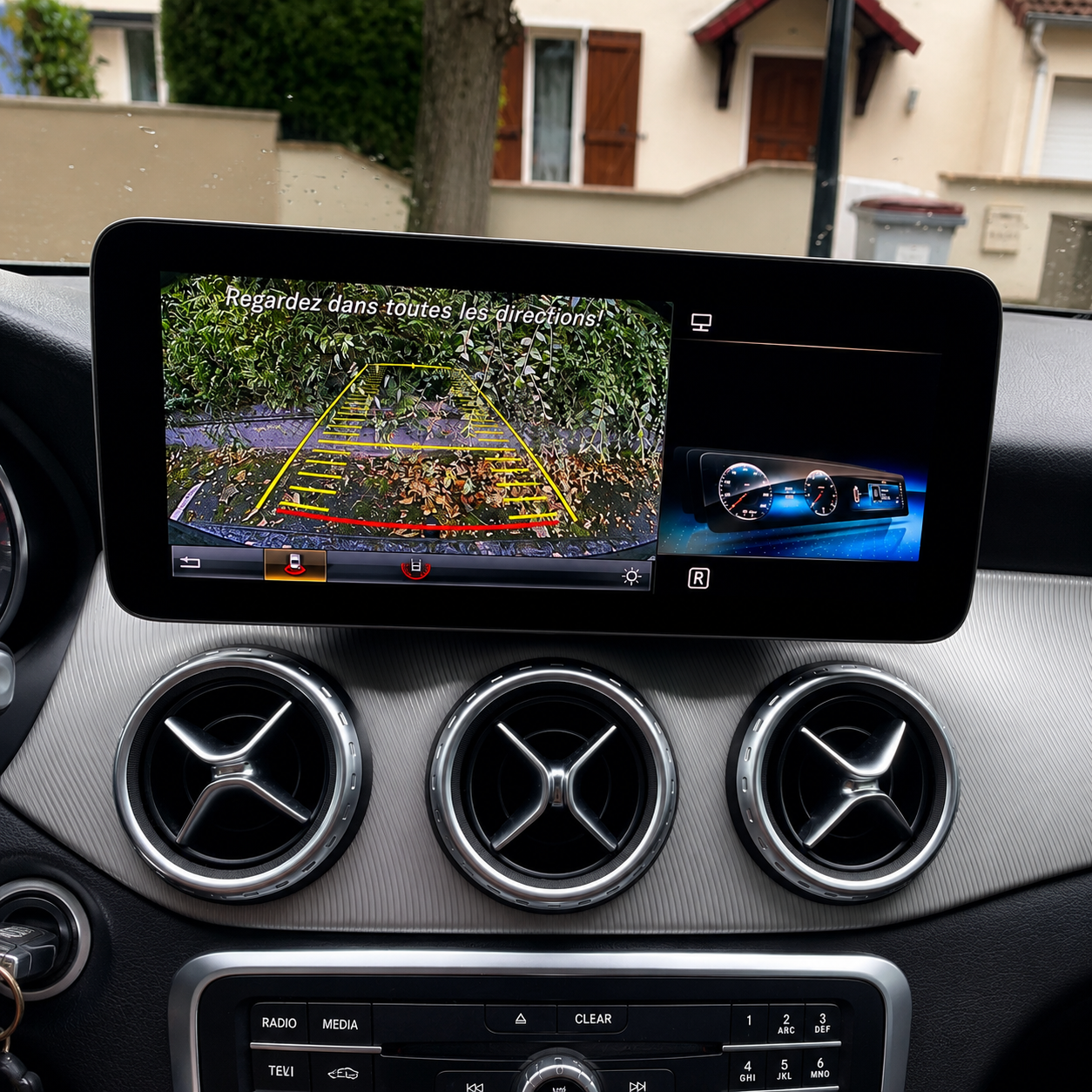 Écran CarPlay/Android Mercedes Classe A W176 (2013-2018) — Écran HD tactile sans fil