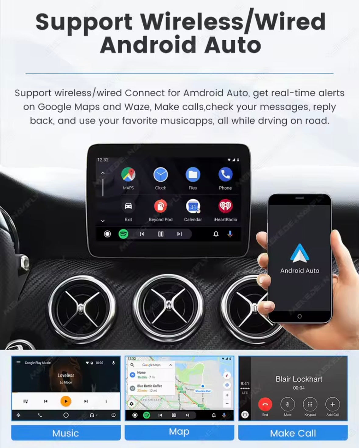 CarPlay/ Ecran Android Mercedes-Benz Classe E Coupé W207 (2011-2014)