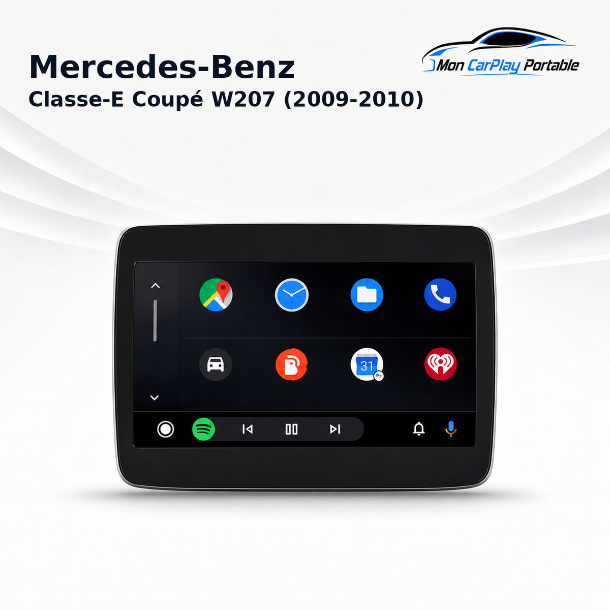 CarPlay/ Ecran Android Mercedes-Benz Classe E Coupé W207 (2009-2010)