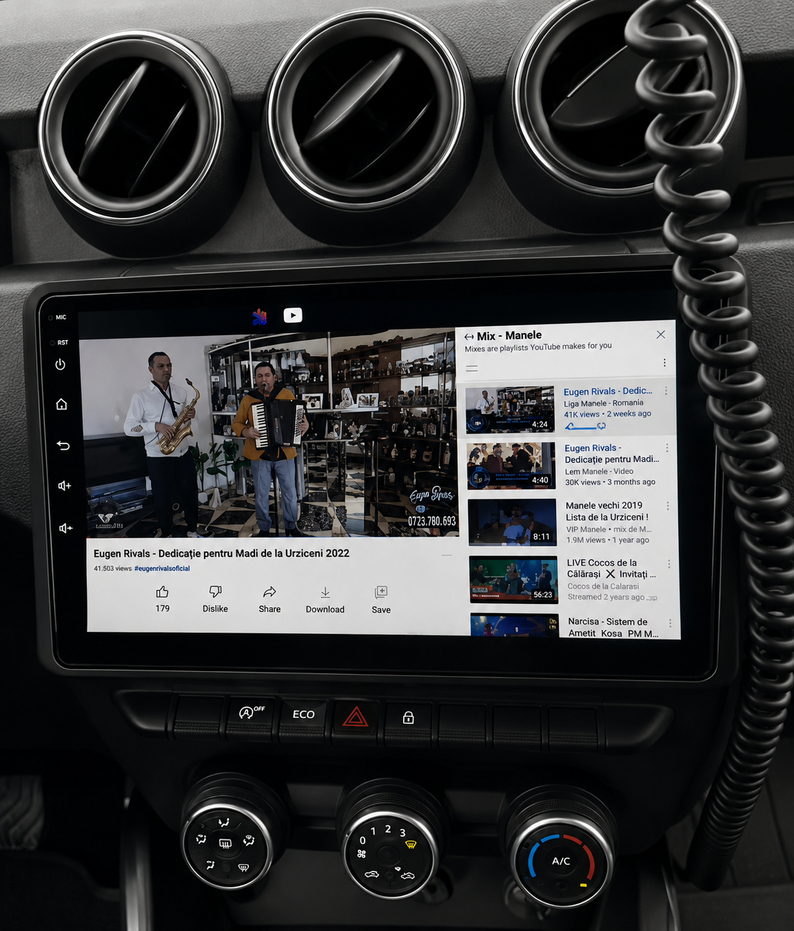 Écran CarPlay/Android Dacia Duster (2020-2023) — Écran HD tactile sans fil