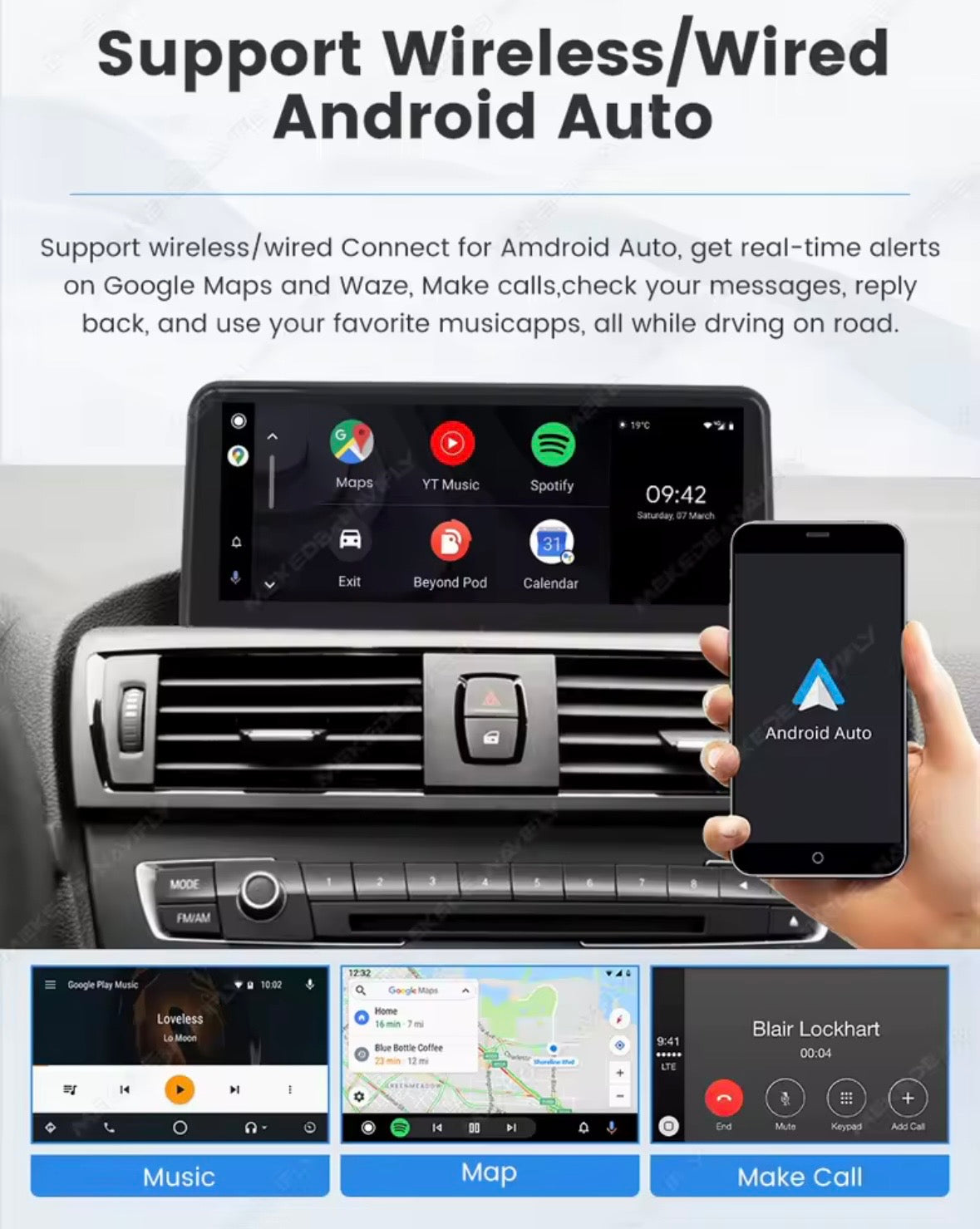 CarPlay/ Ecran Android & IOS compatible BMW X1 E84 (2009-2015)
