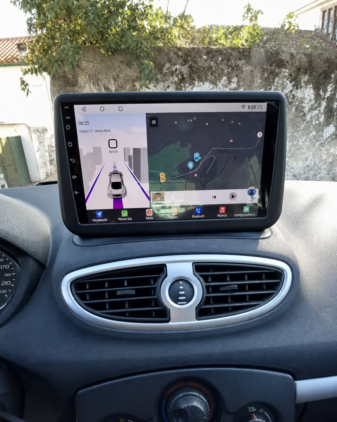 Écran CarPlay/Android Renault Clio 3 (2005-2014) — Écran HD tactile sans fil