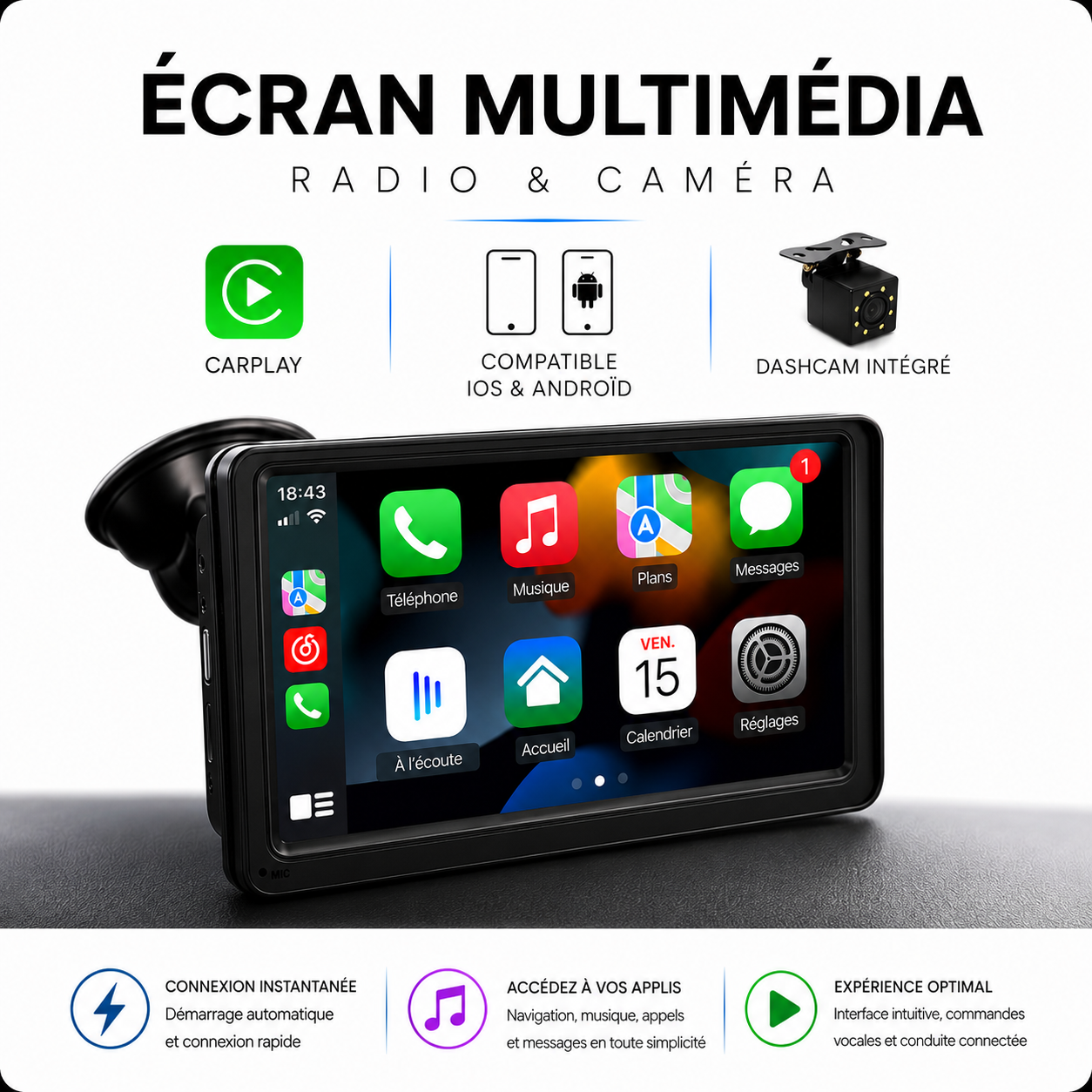 Ecran Carplay ChillDrive™