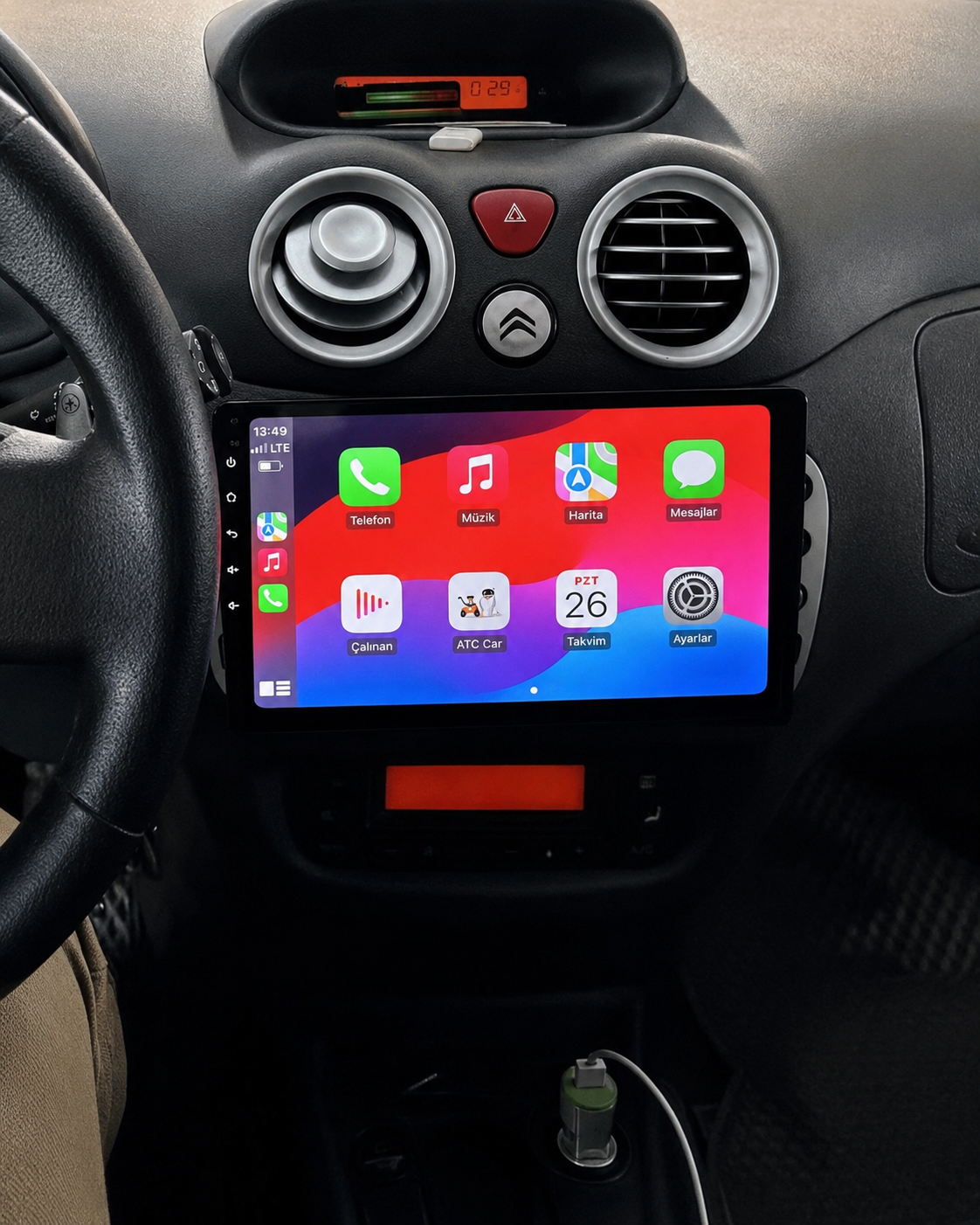 Écran CarPlay/Android Citroën C3 (2001-2010) — Écran HD tactile sans fil