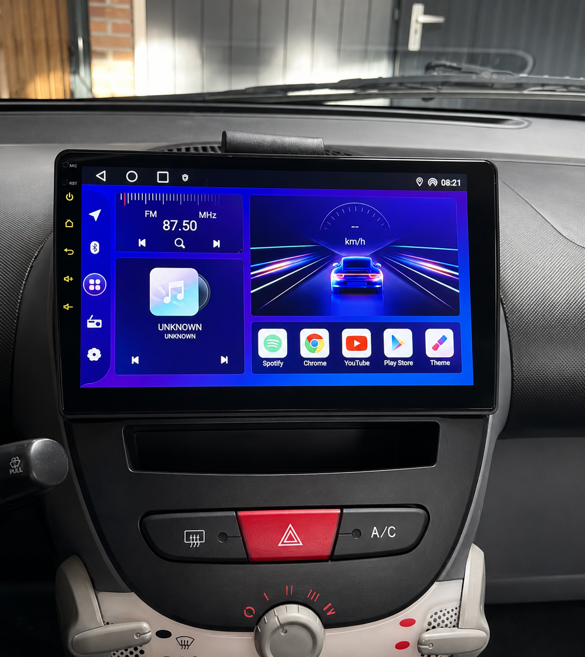 Écran CarPlay/Android Toyota Aygo (2005-2014) — Écran HD tactile sans fil