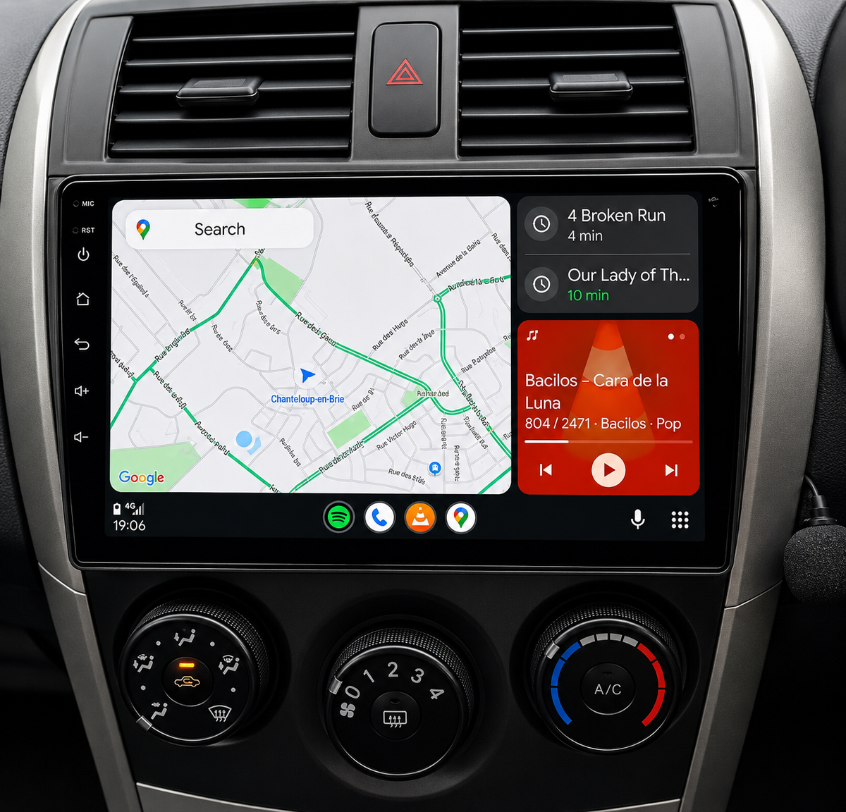 Écran CarPlay/Android Toyota Corolla E140/E150 (2006-2013) — Écran HD tactile sans fil