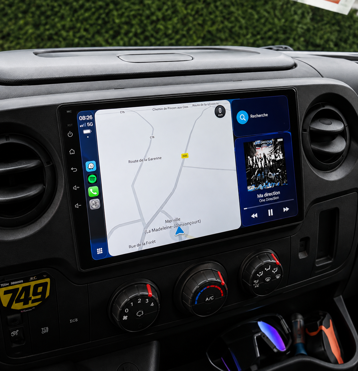 Écran CarPlay/Android Renault Master (2010-2021) — Écran HD tactile sans fil