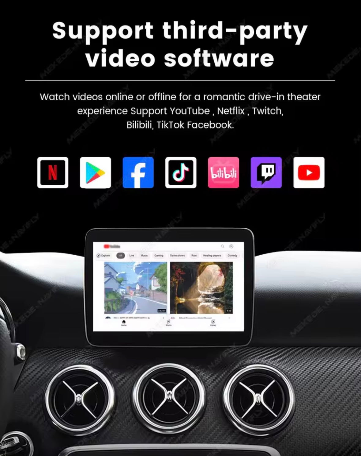 CarPlay/ Ecran Android Mercedes-Benz Classe E Coupé W207 (2011-2014)