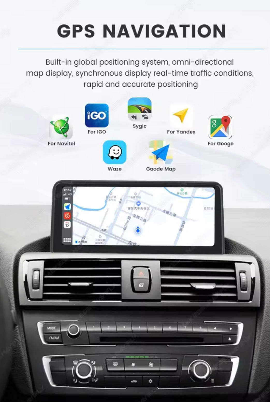 CarPlay/ Ecran Android & IOS compatible BMW X1 E84 (2009-2015)