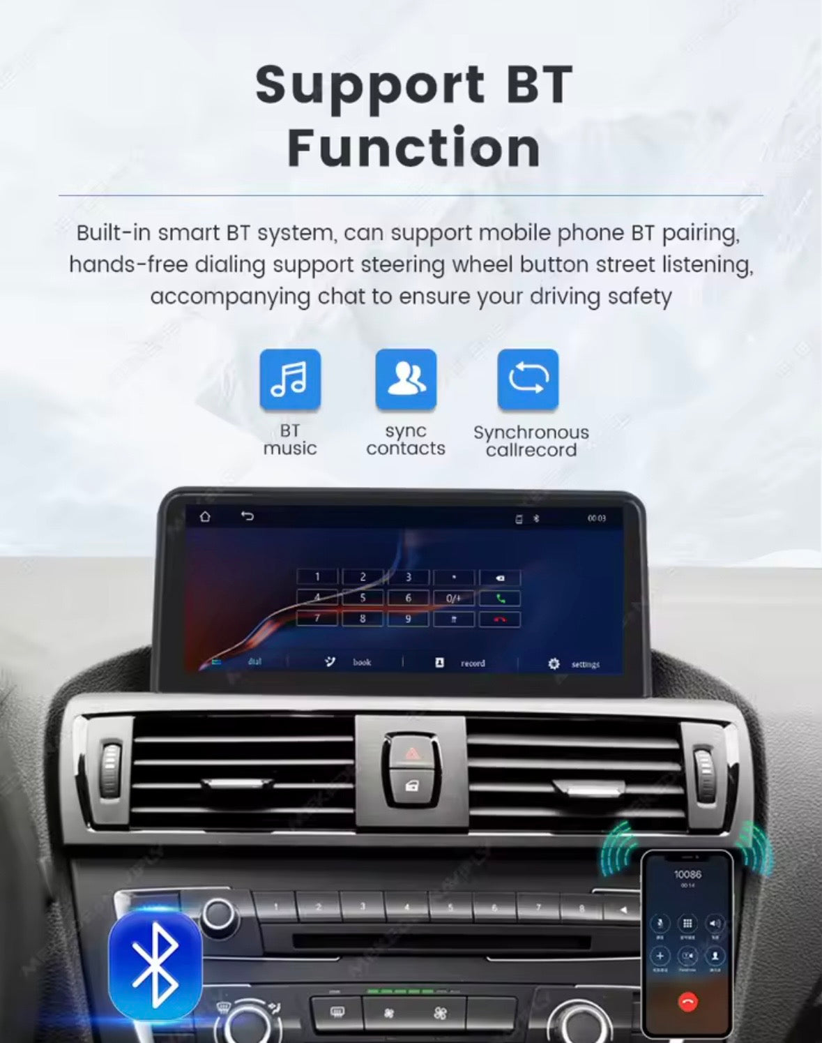 CarPlay/ Ecran Android & IOS compatible BMW X1 E84 (2009-2015)