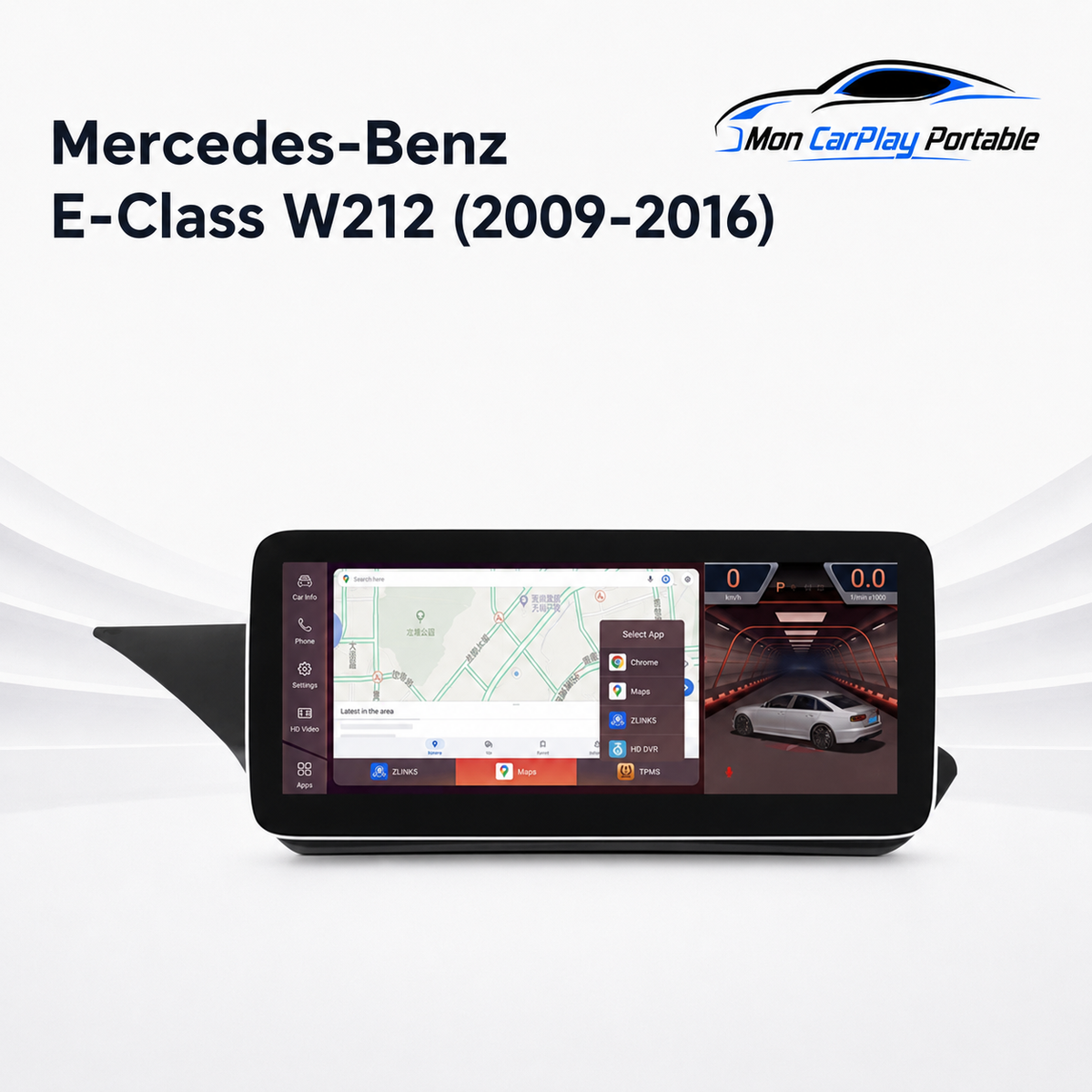 CarPlay/ Ecran Android & IOS compatible Mercedes-Benz Classe-E W212 (2009-2016)