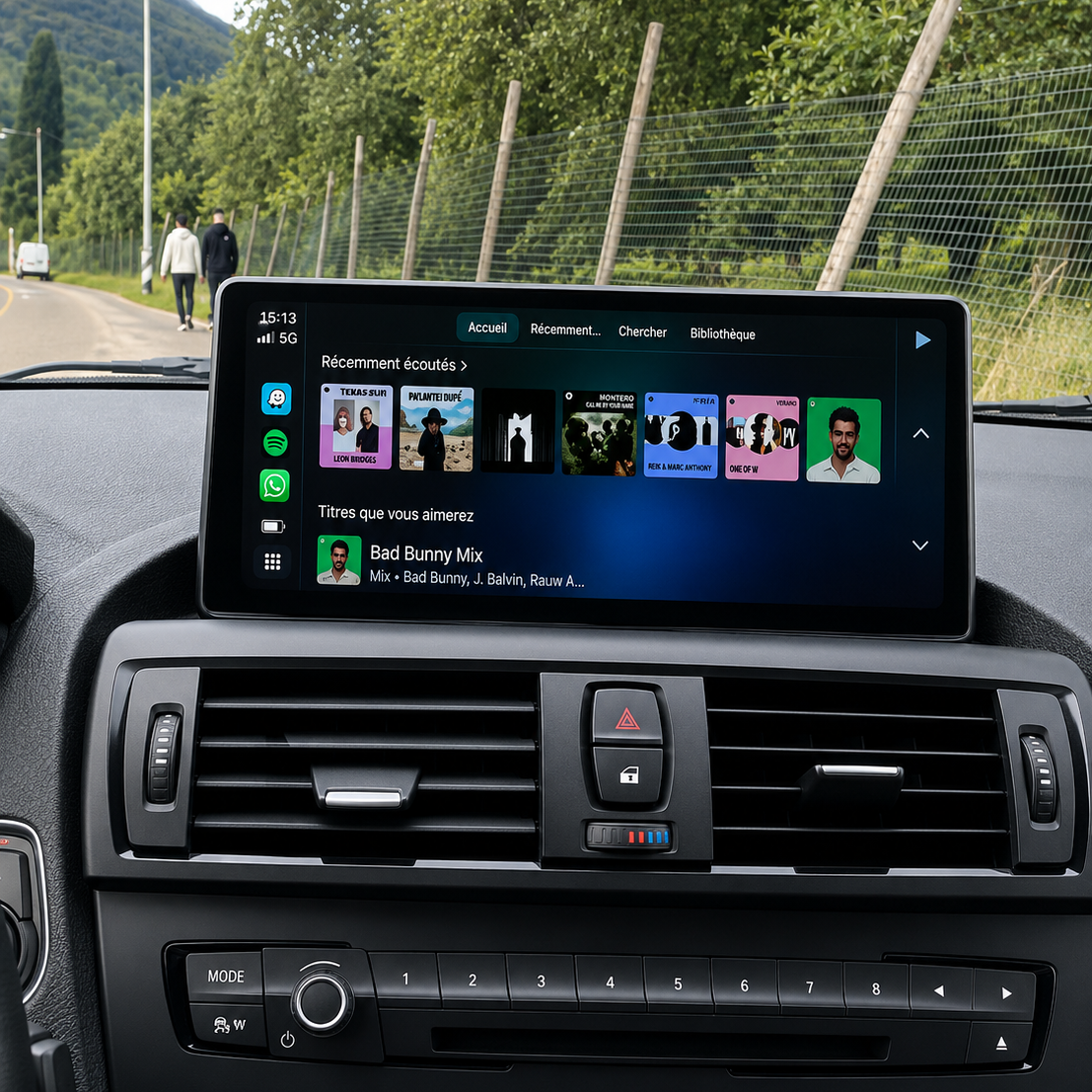Écran CarPlay/Android BMW Serie 1 F20/F21/F22/F23 (2013-2017) — Écran HD tactile sans fil