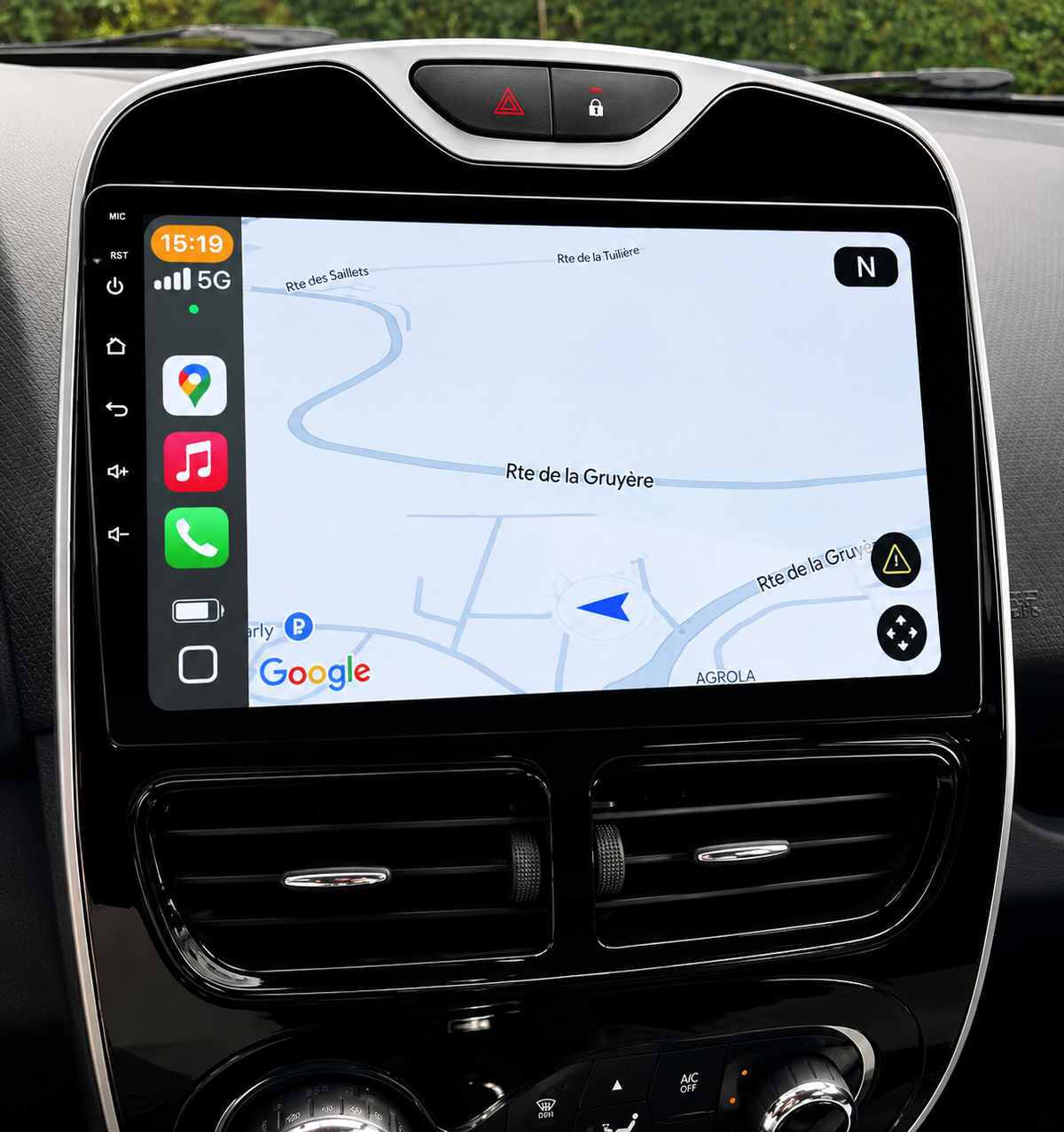 Écran CarPlay/Android Renault Clio 4 (2012-2019) — Écran HD tactile sans fil