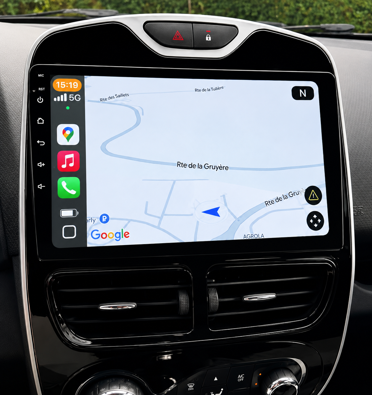 Écran CarPlay/Android Renault Clio 4 (2012-2019) — Écran HD tactile sans fil