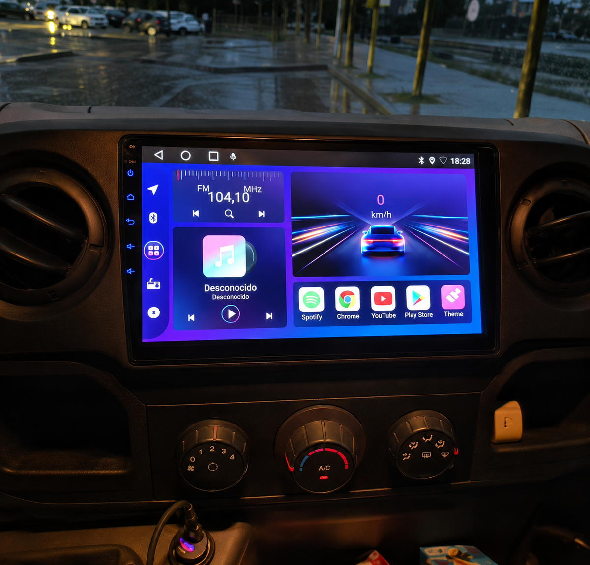 Écran CarPlay/Android Renault Master (2010-2021) — Écran HD tactile sans fil