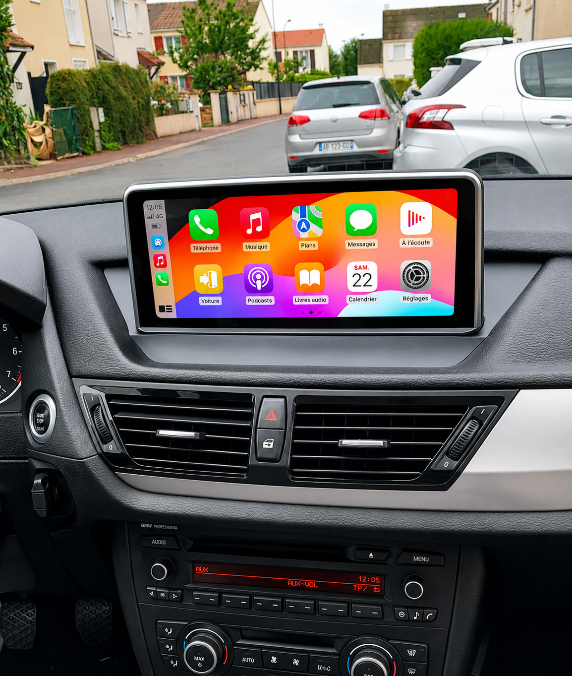 Écran CarPlay/Android BMW X1 E84 (2009-2015) — Écran HD tactile sans fil