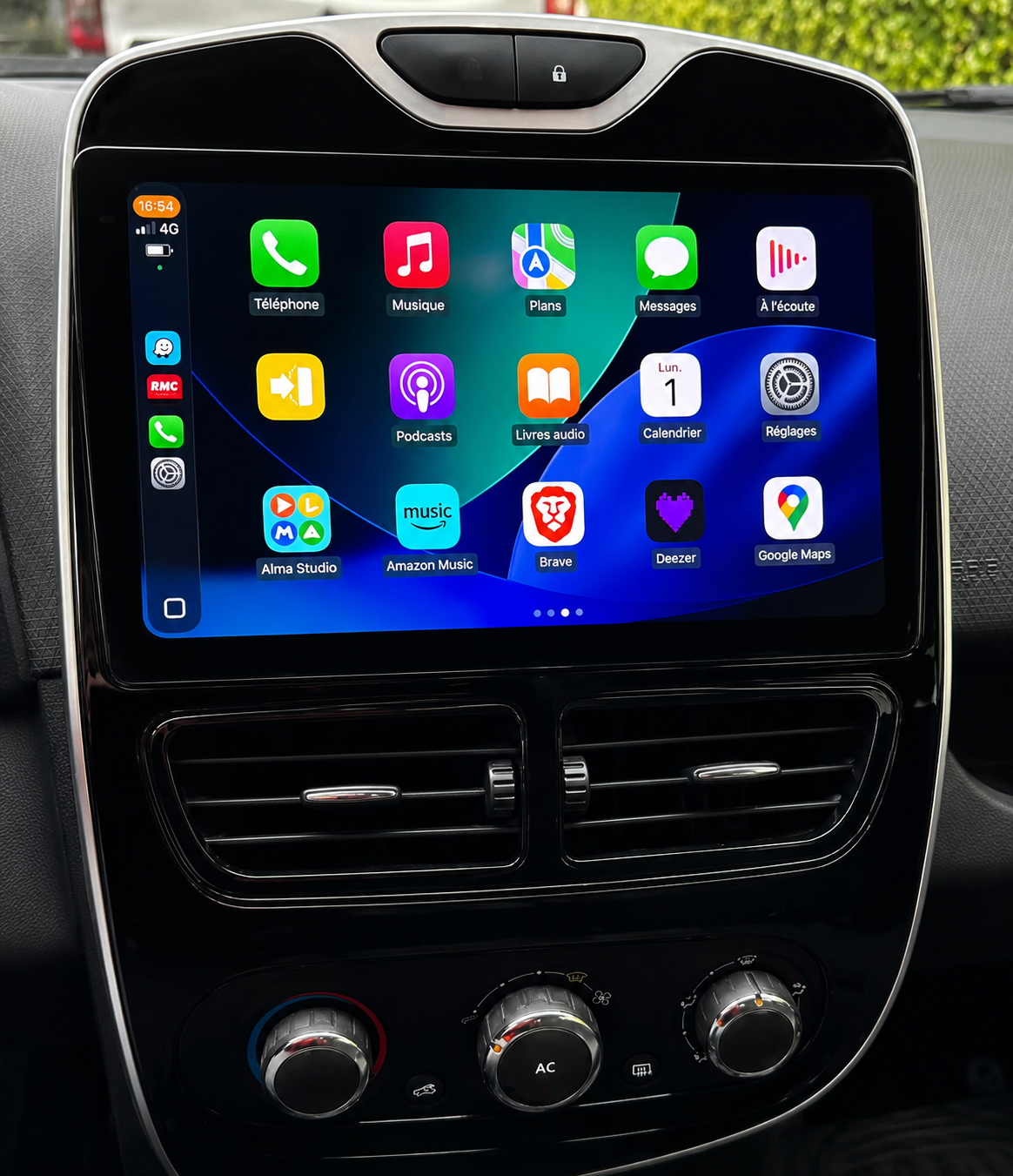 Écran CarPlay/Android Renault Clio 4 (2012-2019) — Écran HD tactile sans fil