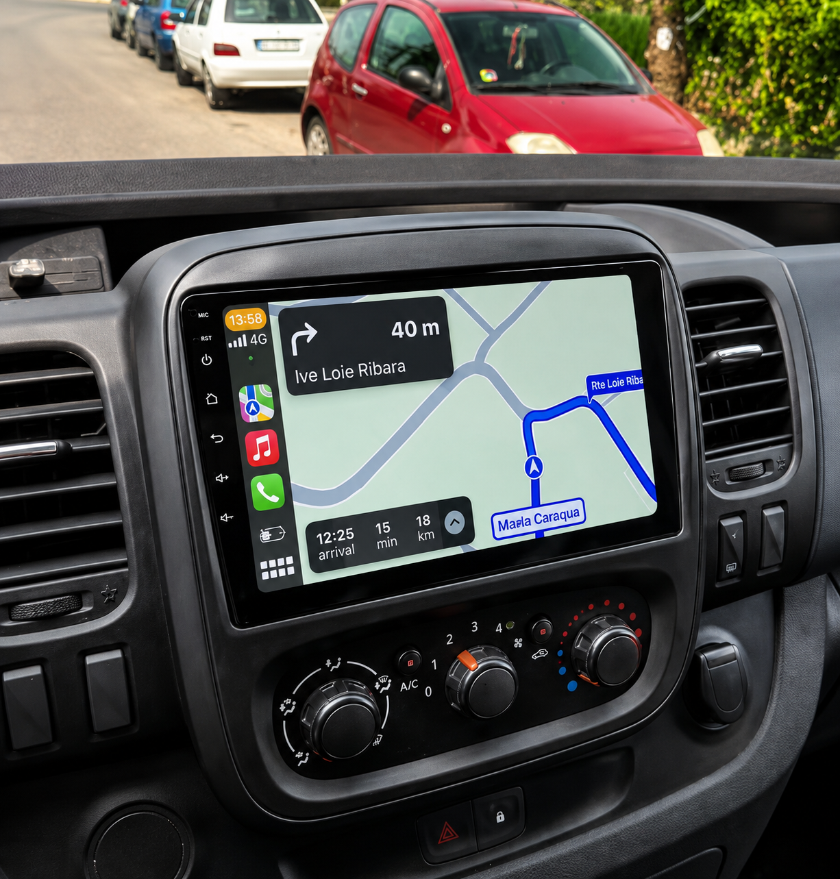 Écran CarPlay/Android Renault Trafic 3 (2014-2021) — Écran HD tactile sans fil