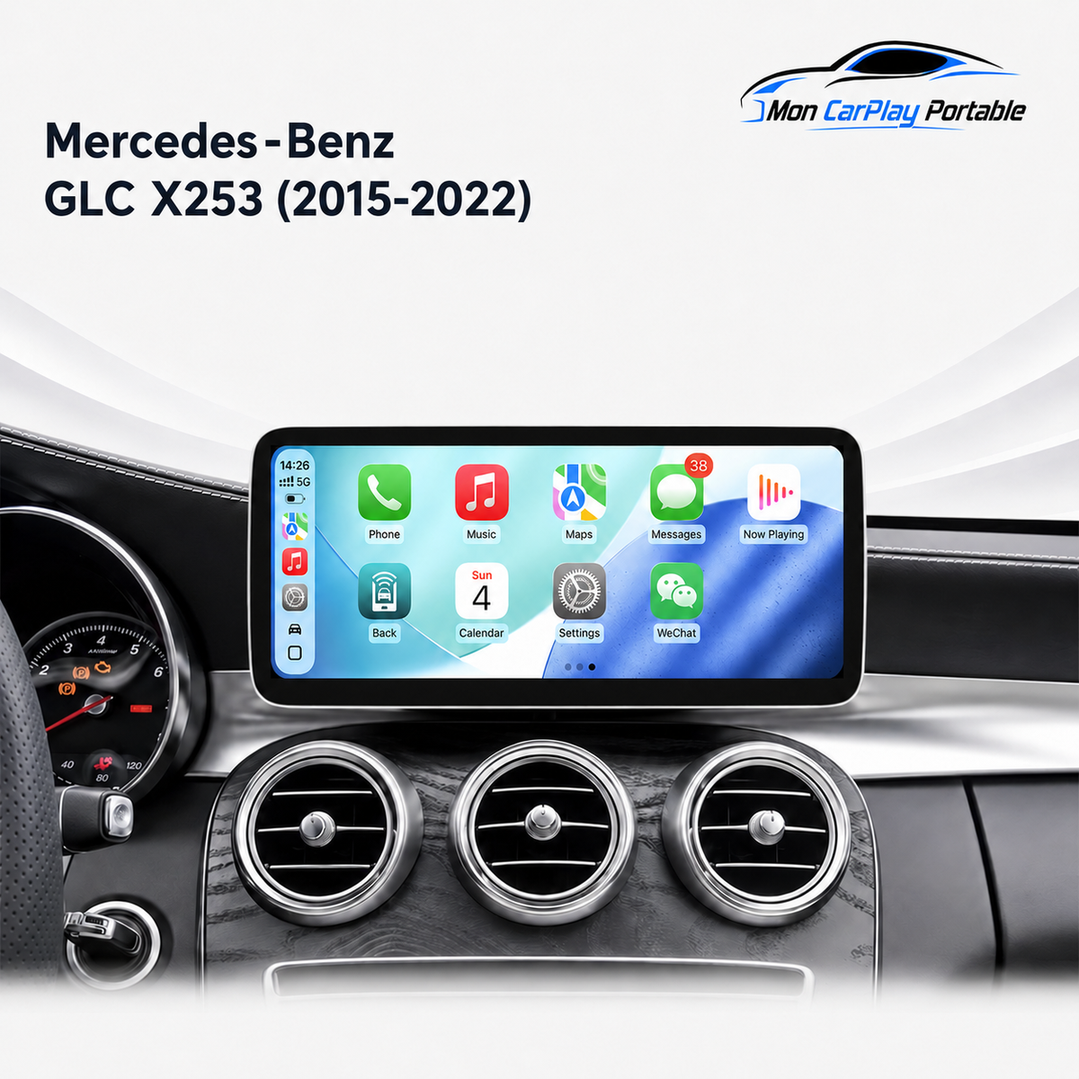 CarPlay/ Ecran Android & IOS compatible Mercedes-Benz Classe GLC X253 (2015-2022)