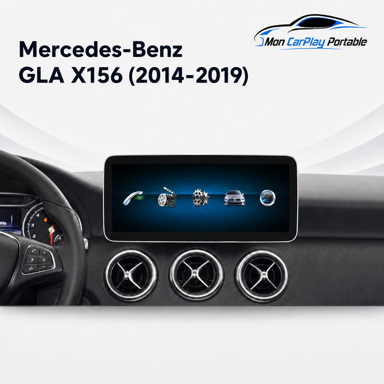 CarPlay/ Ecran Android & IOS compatible Mercedes-Benz Classe GLA X156 (2014-2015)