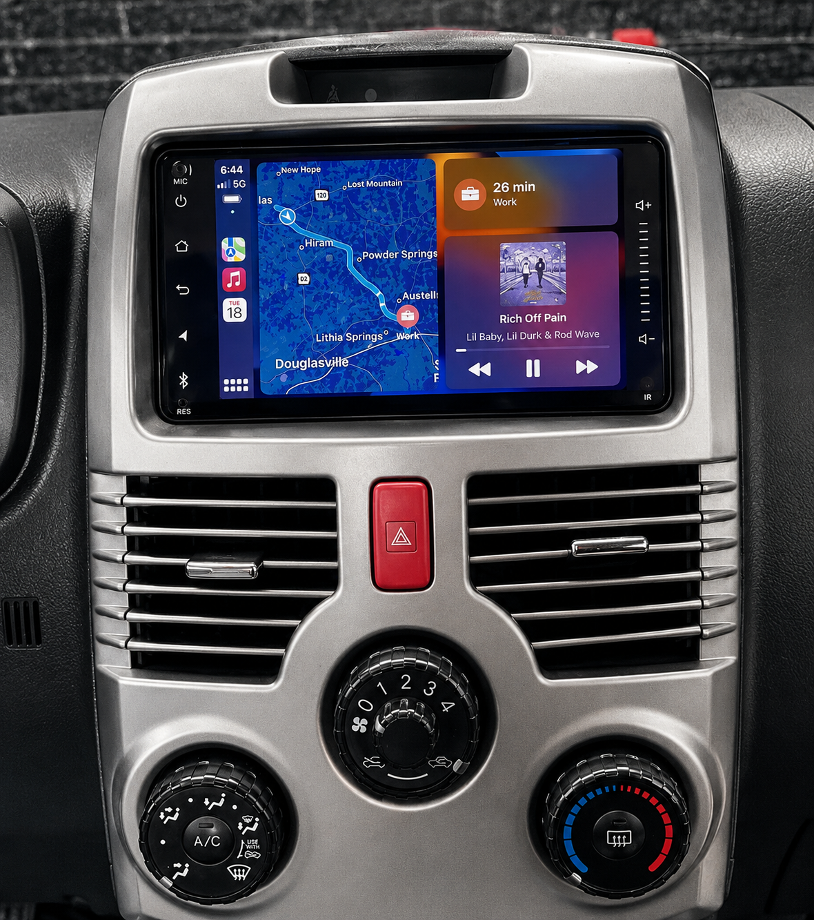 Écran CarPlay/Android Toyota Rush (2006-2016) — Écran HD tactile sans fil