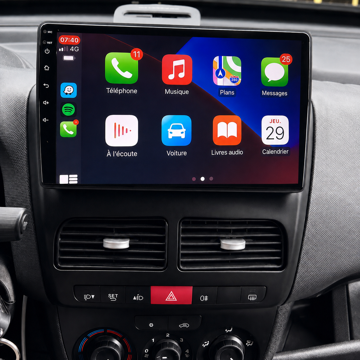 Écran CarPlay/Android Opel Combo D (2011-2018) — Écran HD tactile sans fil