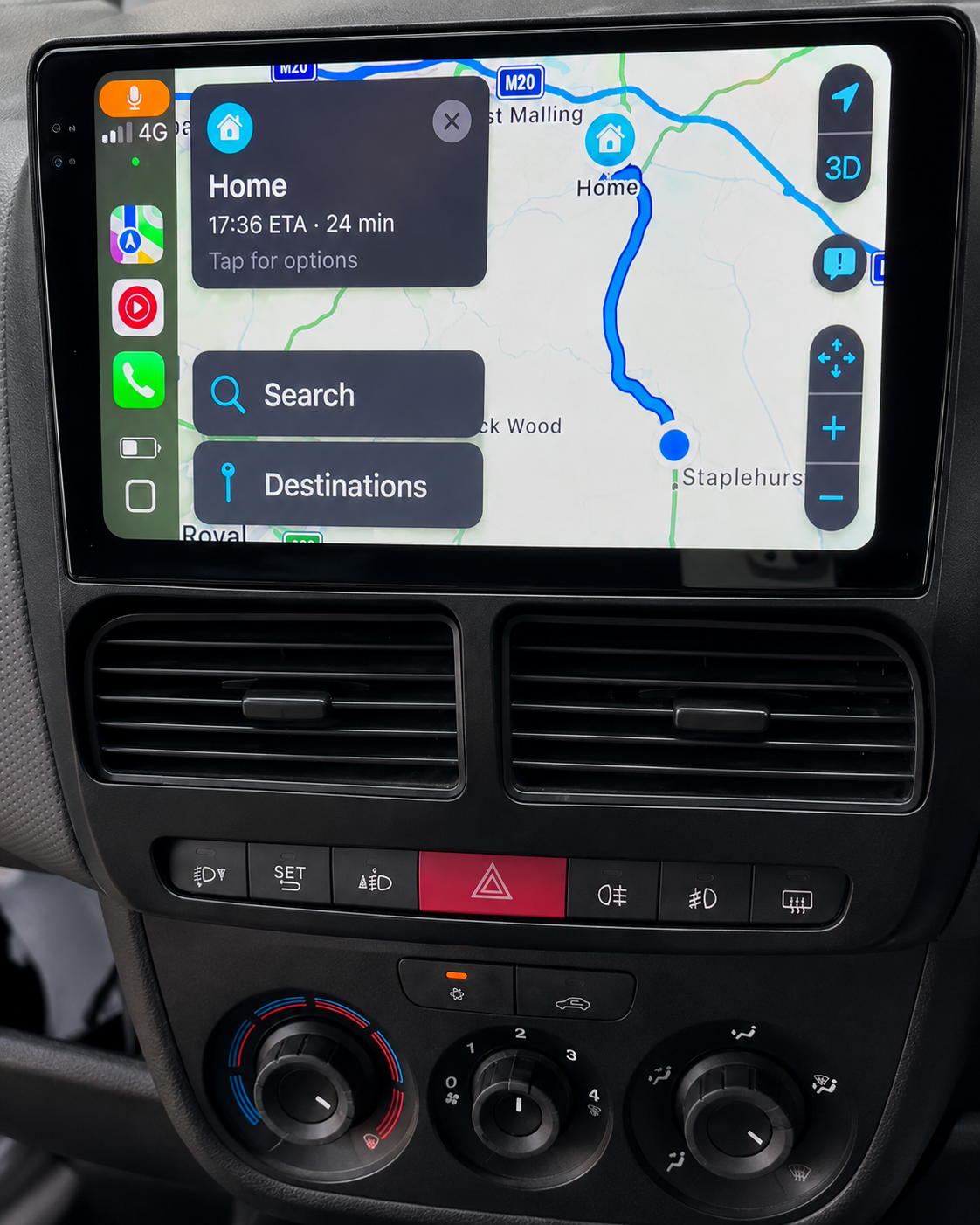 Écran CarPlay/Android Opel Combo D (2011-2018) — Écran HD tactile sans fil