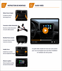 Écran CarPlay/Android Renault Trafic 3 (2014-2021) — Écran HD tactile sans fil