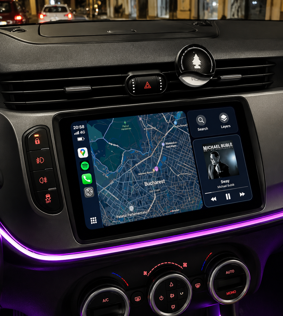 Écran CarPlay/Android Alfa Romeo Giulietta (2015-2018) — Écran HD tactile sans fil